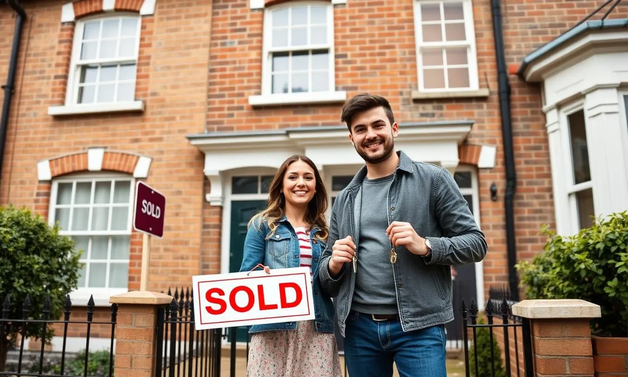 Happy home buyers receiving expert building advice and guidance